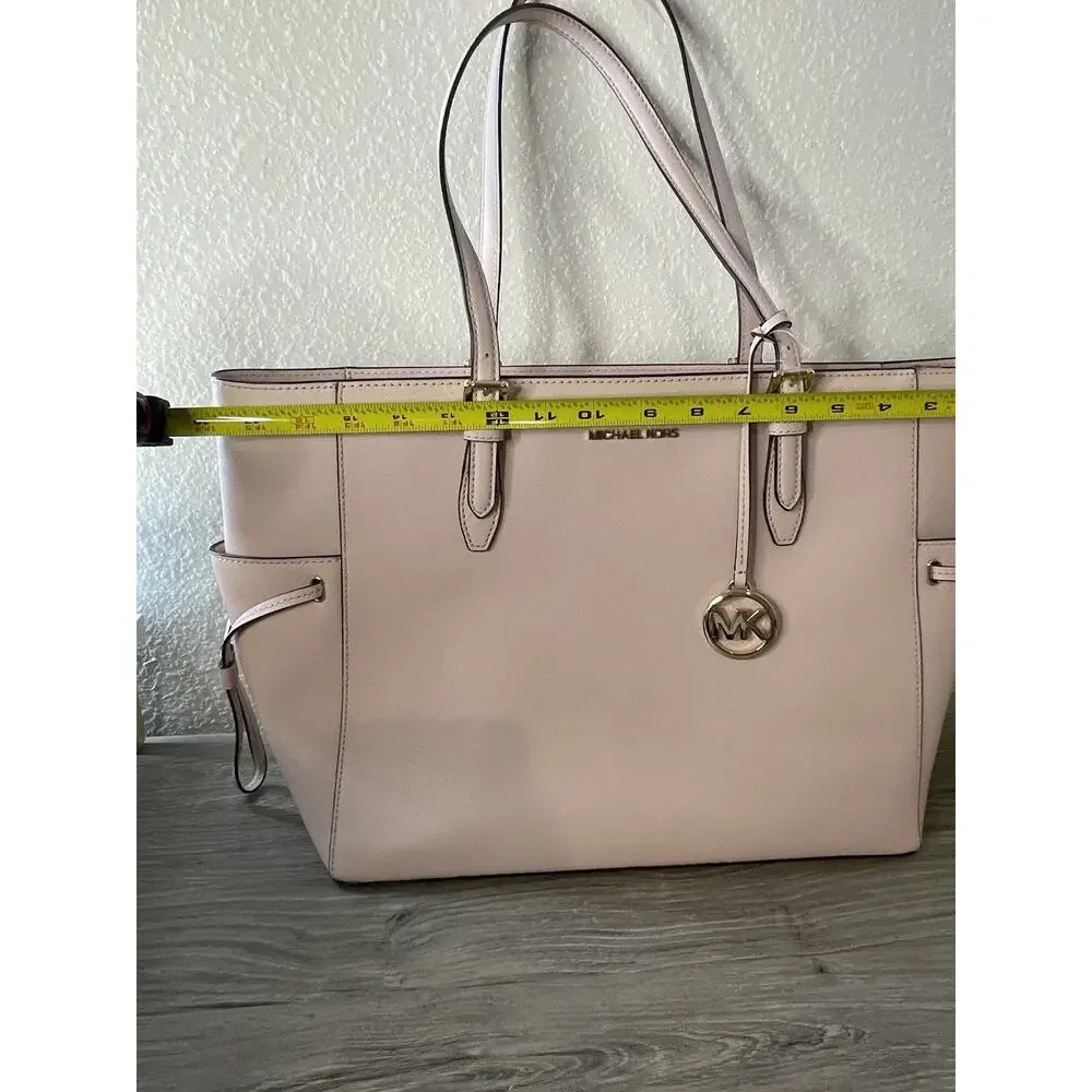 MICHAEL KORS GILLY LARGE DRAWSTRING TRAVEL TOTE SHOULDER BAG PINK POWDER BLUSH
